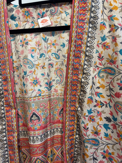 Zijden kimono halflang