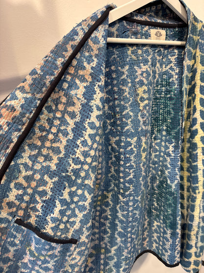 Kantha Blockprint jas -2 kanten