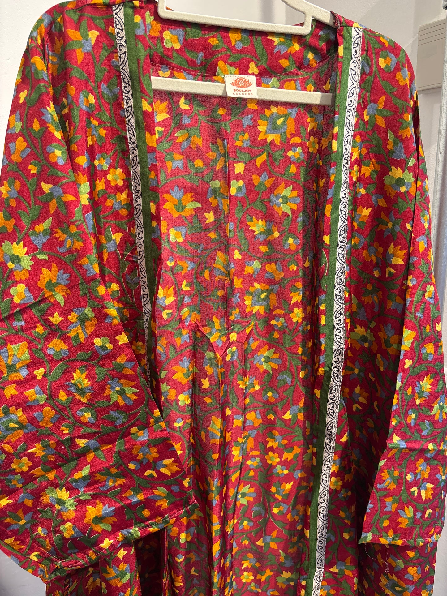 Recycled silk kimono lang