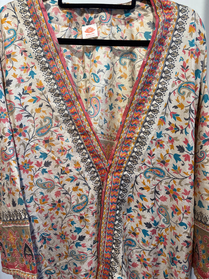 Zijden kimono halflang