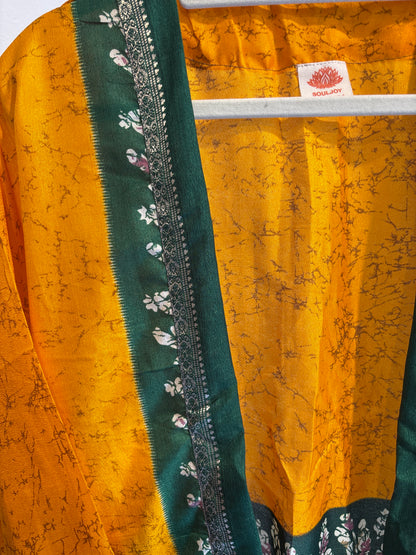 Zijden kimono halflang