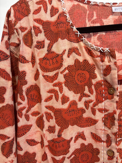 Blockprint jurk