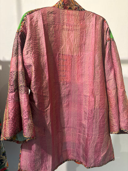 Zijden Kantha kimono jas