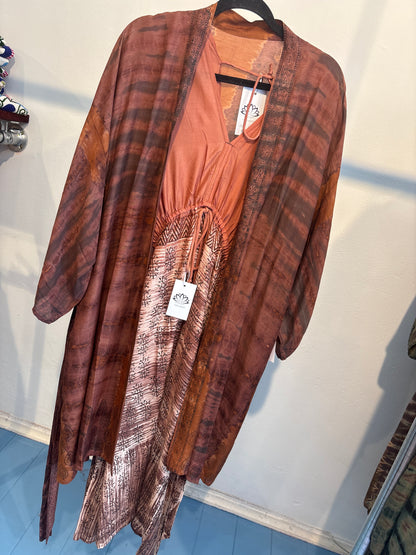 Kimono tie dye halflang