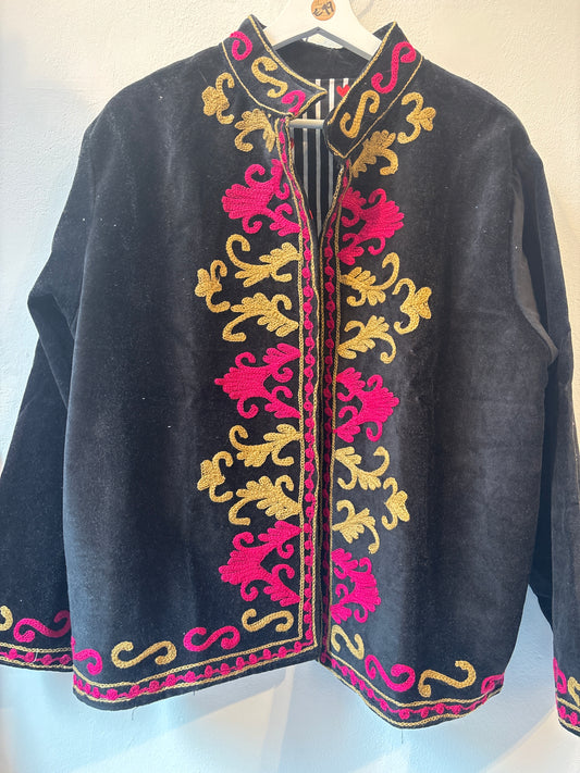 Fluweel suzani jasje -ruim