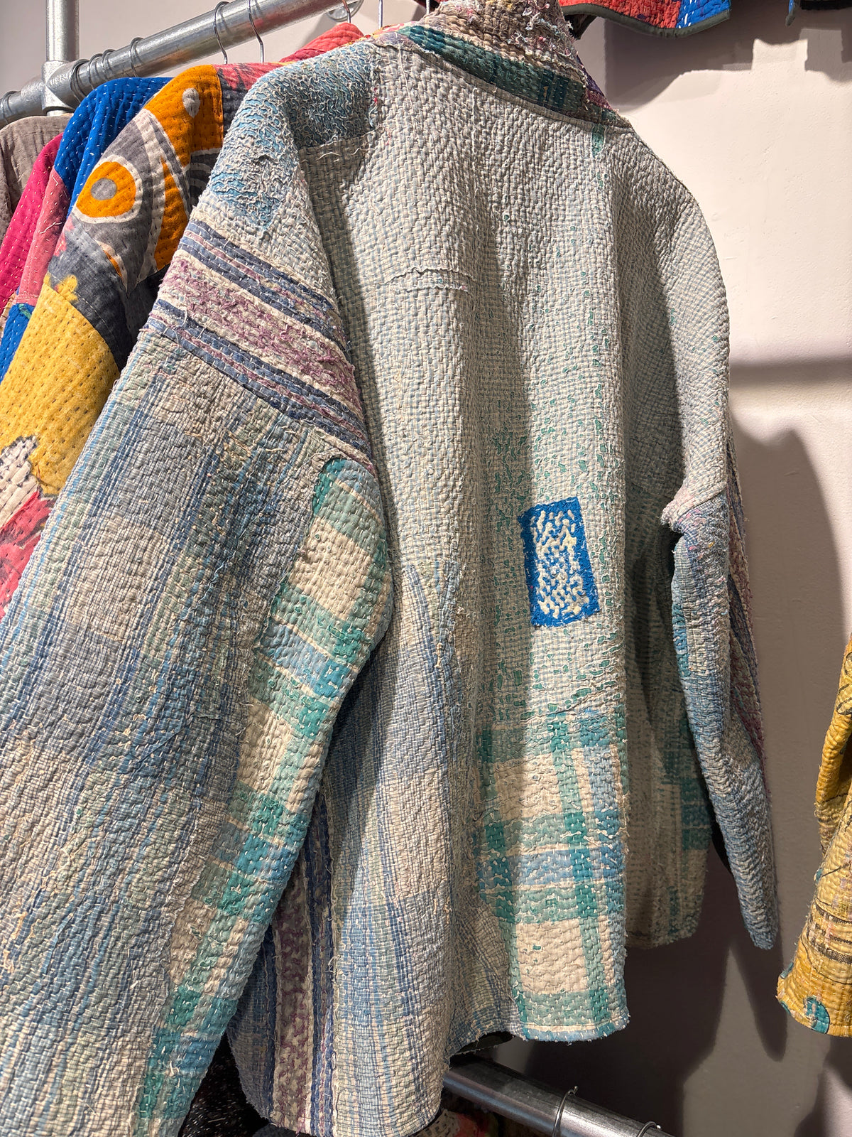 Kantha Blockprint jas-2 kanten