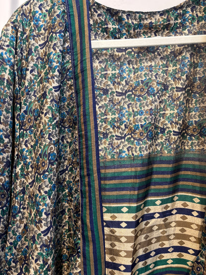 Zijden kimono halflang