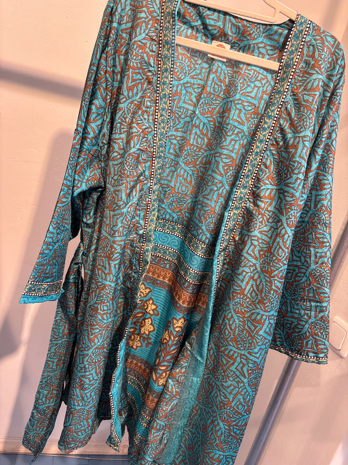 Zijden kimono halflang