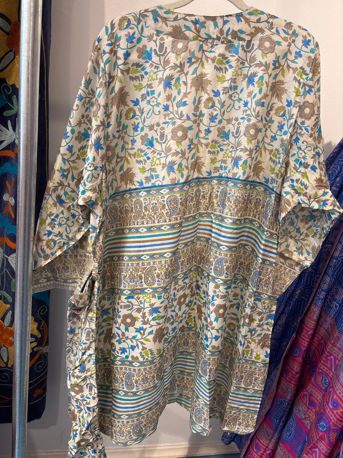 Zijden kimono halflang