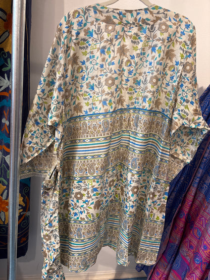 Zijden kimono halflang