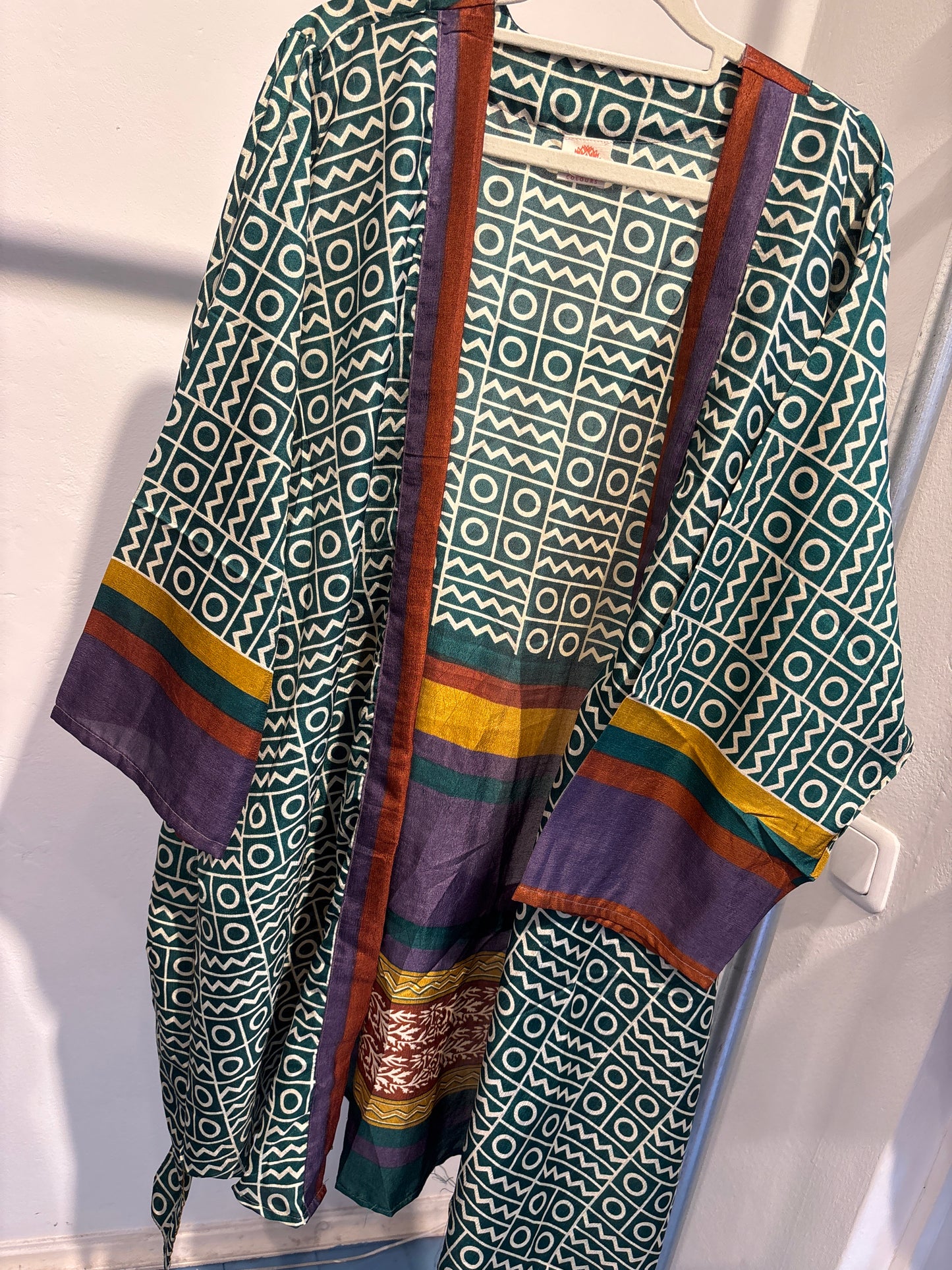 Zijden kimono halflang