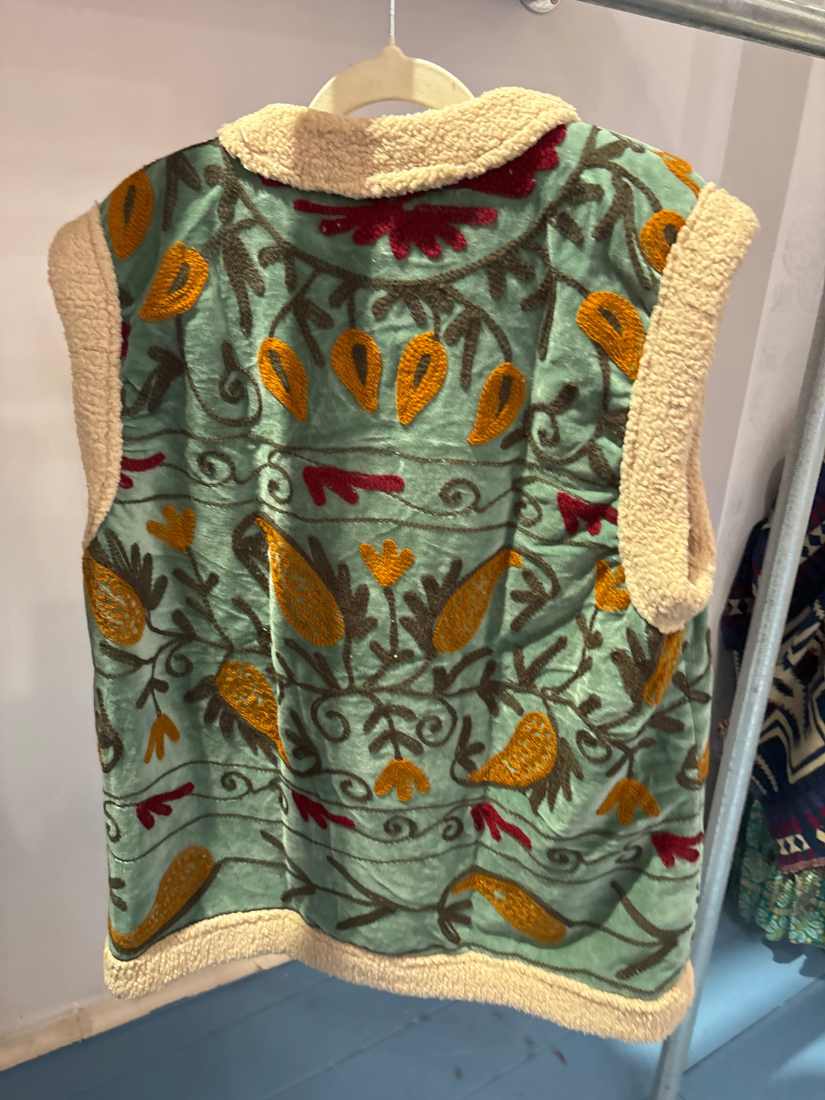Gilet fluweel gevoerd