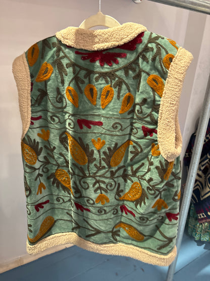 Gilet fluweel gevoerd