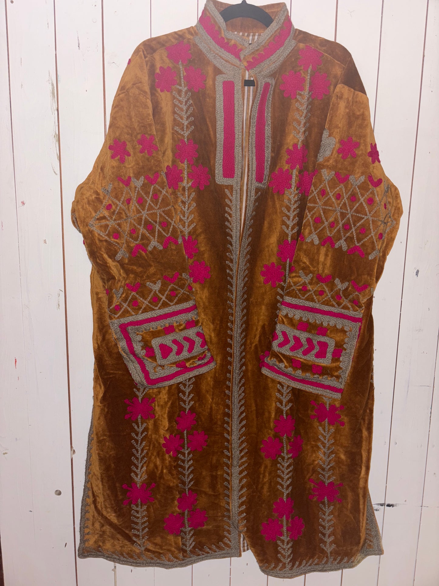 Lange suzani jas cognac2