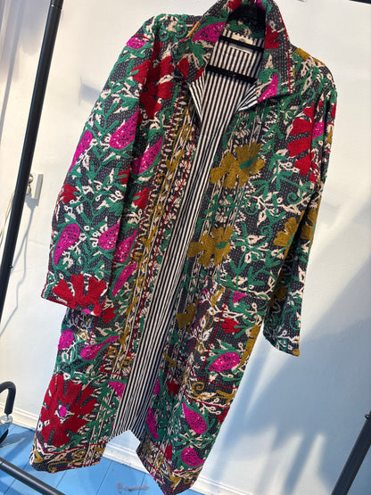 Lange katoenen Kantha