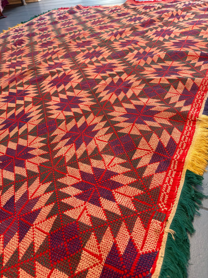 Handgemaakt Kantha kleed (145 x 205 cm)