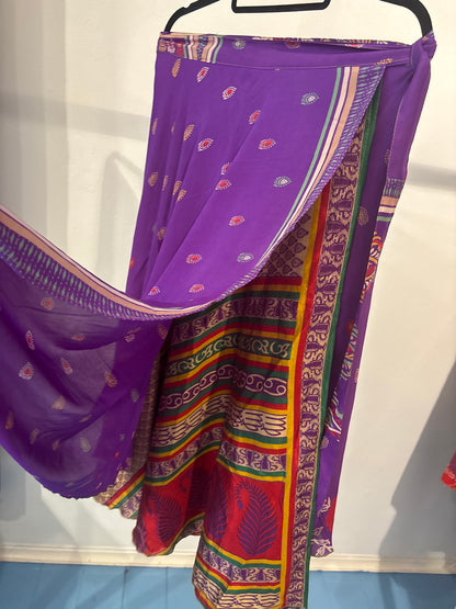 Rok wikkel recycled sari