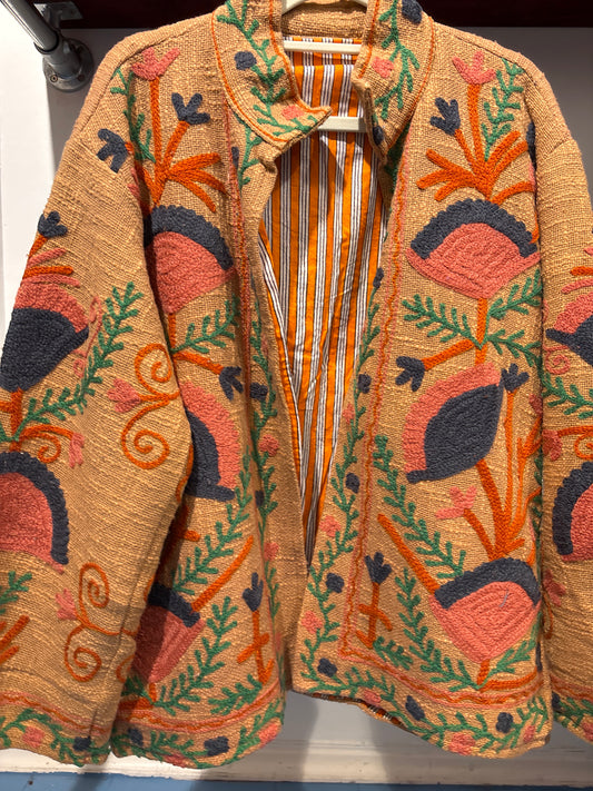 Katoenen suzani jas kort