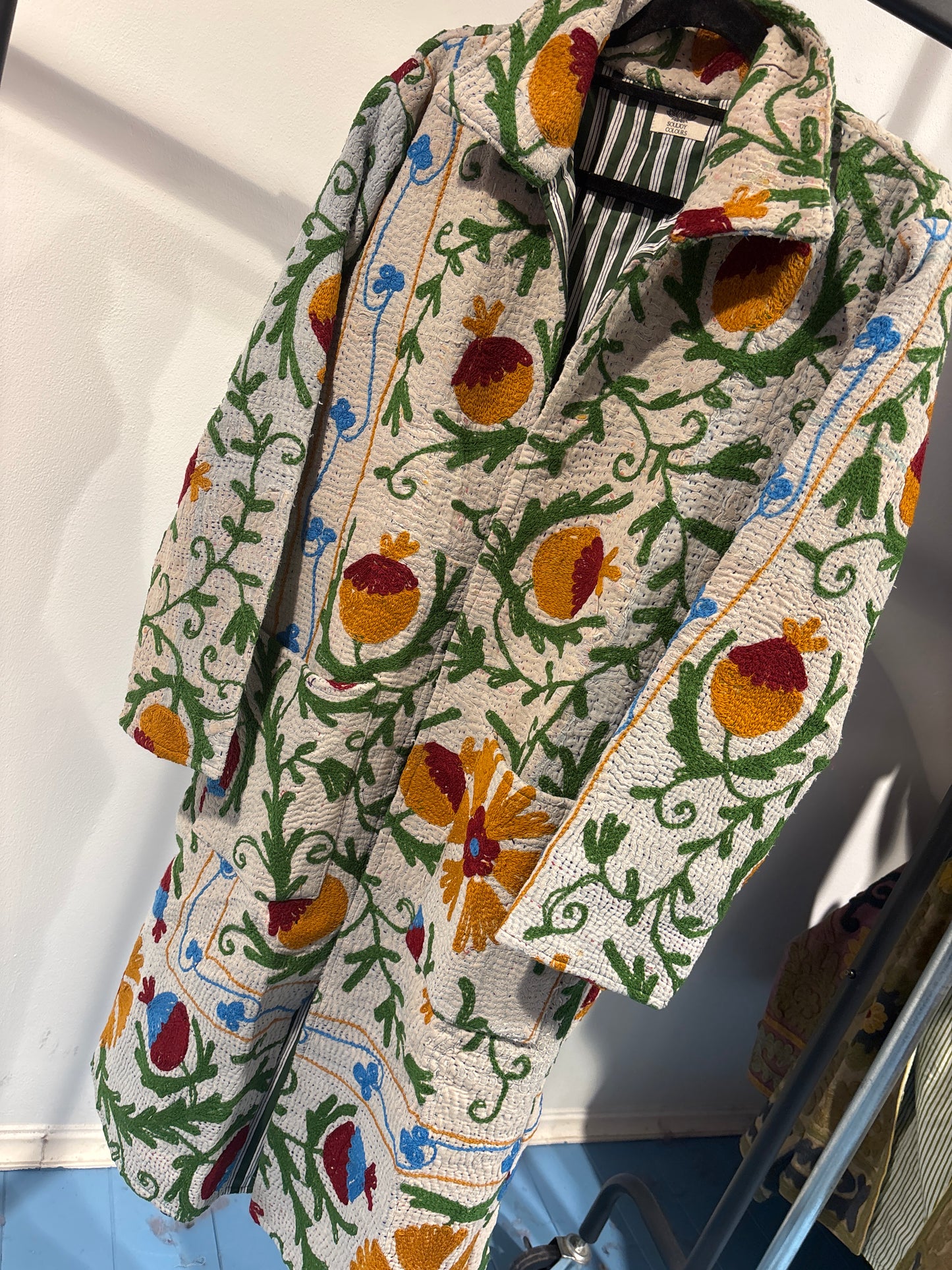 Lange katoenen Kantha