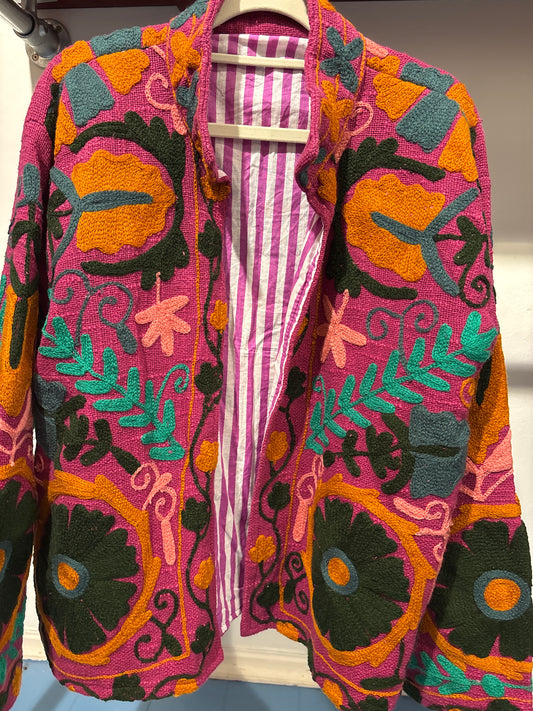 Katoenen suzani jas kort