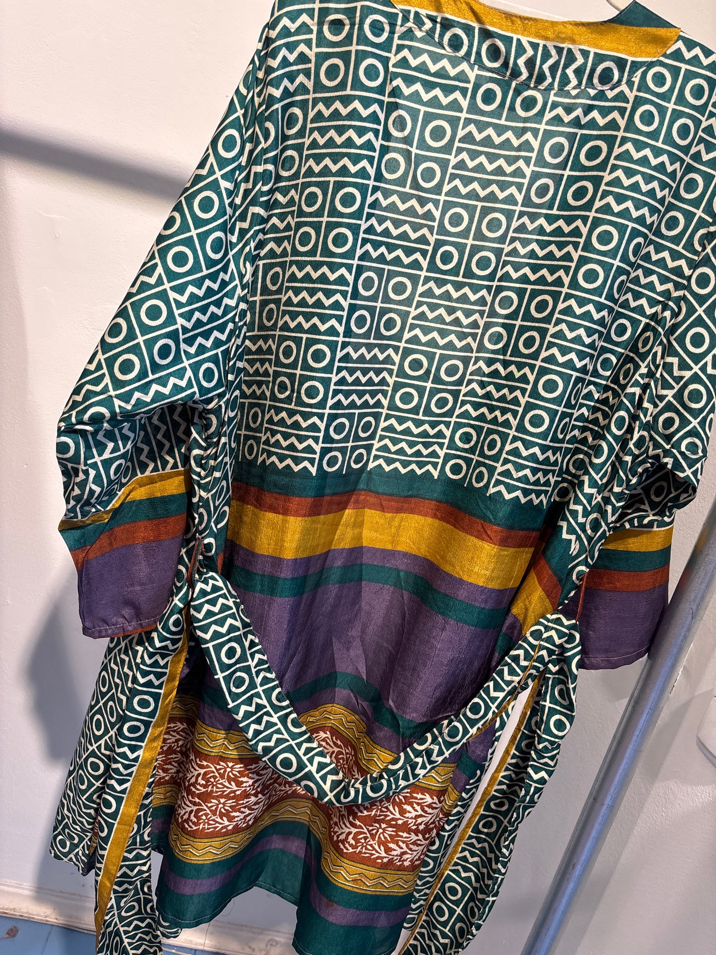 Zijden kimono halflang