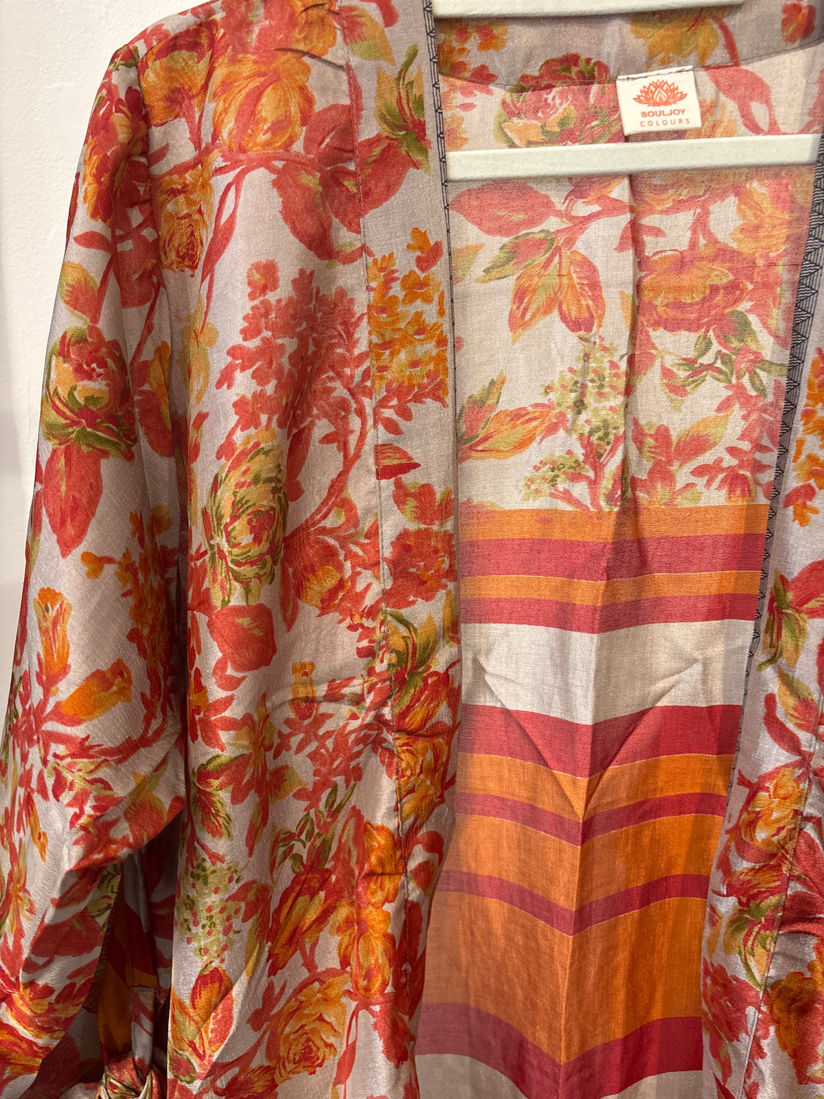Zijden kimono halflang