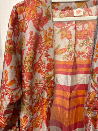 Zijden kimono halflang