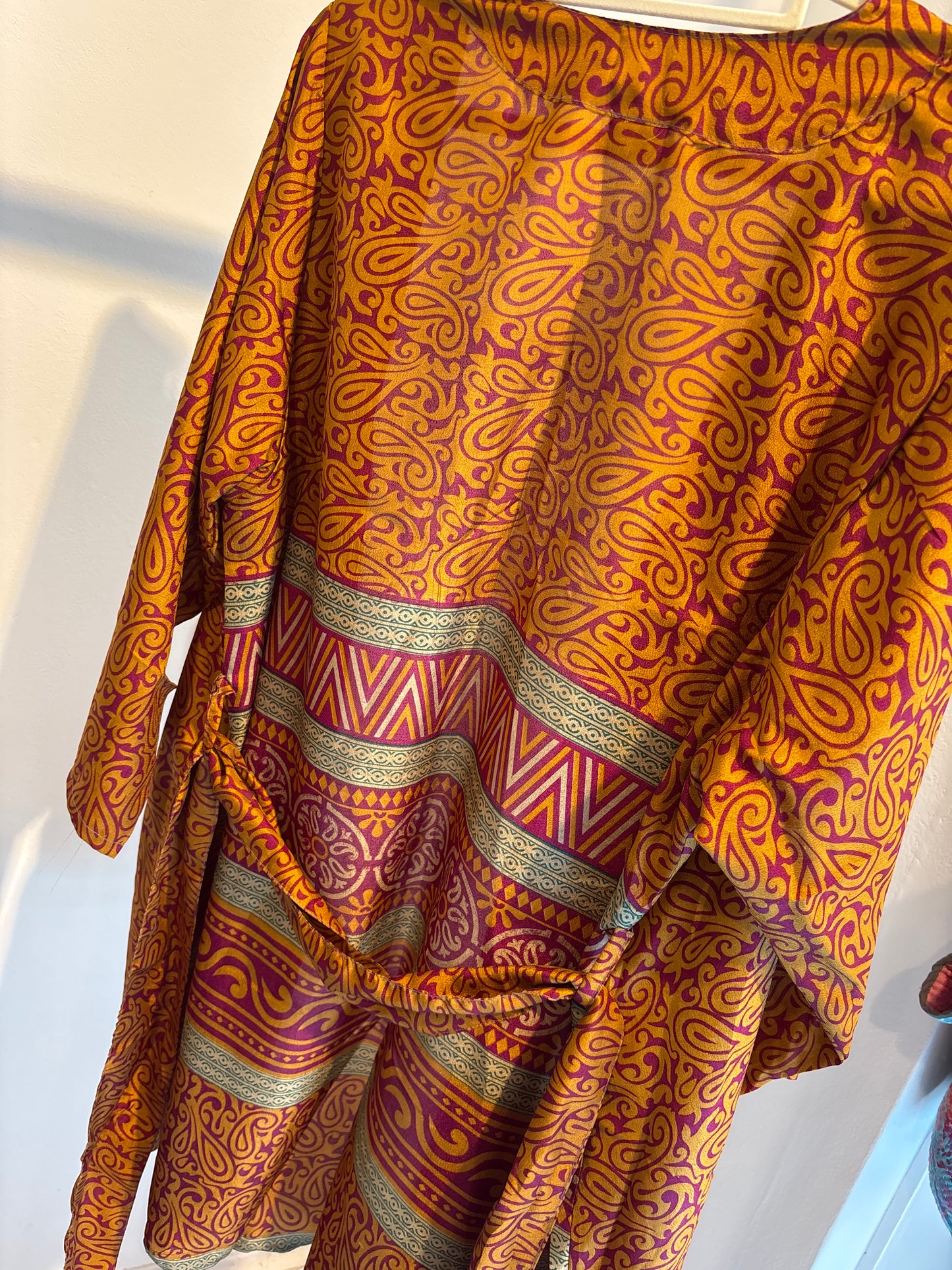 Zijden kimono halflang
