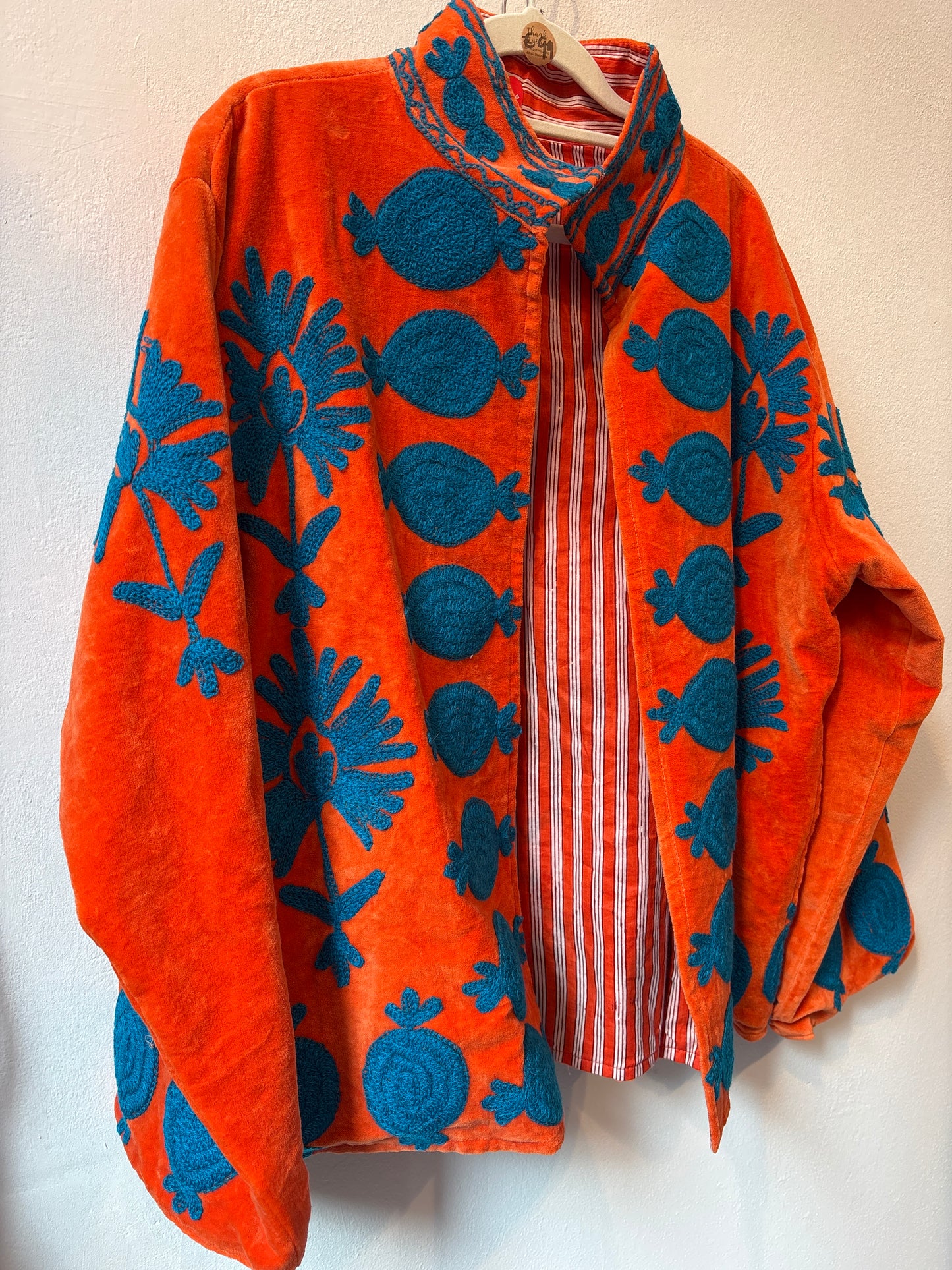 Fluwelen suzani jas-ruim