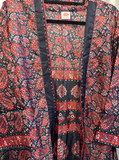 Zijden kimono halflang