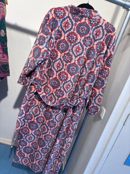 Lange fluwelen kimono