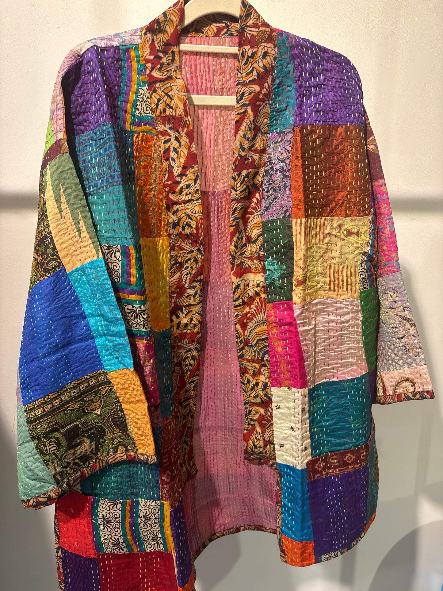 Zijden Kantha kimono jas