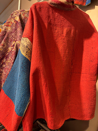 Kantha Blockprint jas-2 kanten