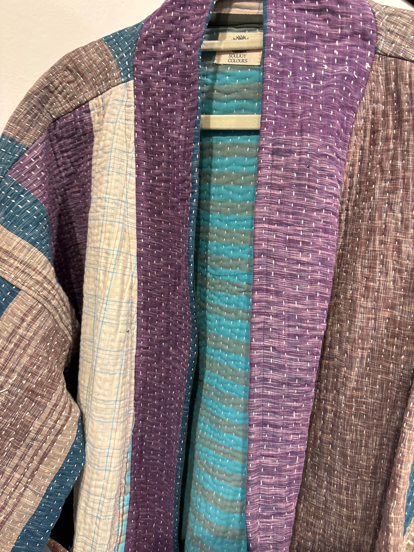 Kantha Blockprint jas-2 kanten