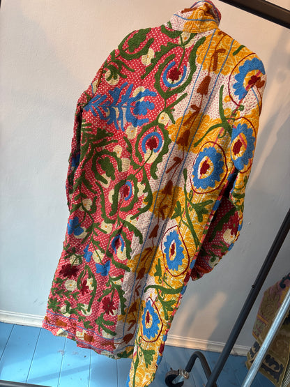 Lange katoenen Kantha