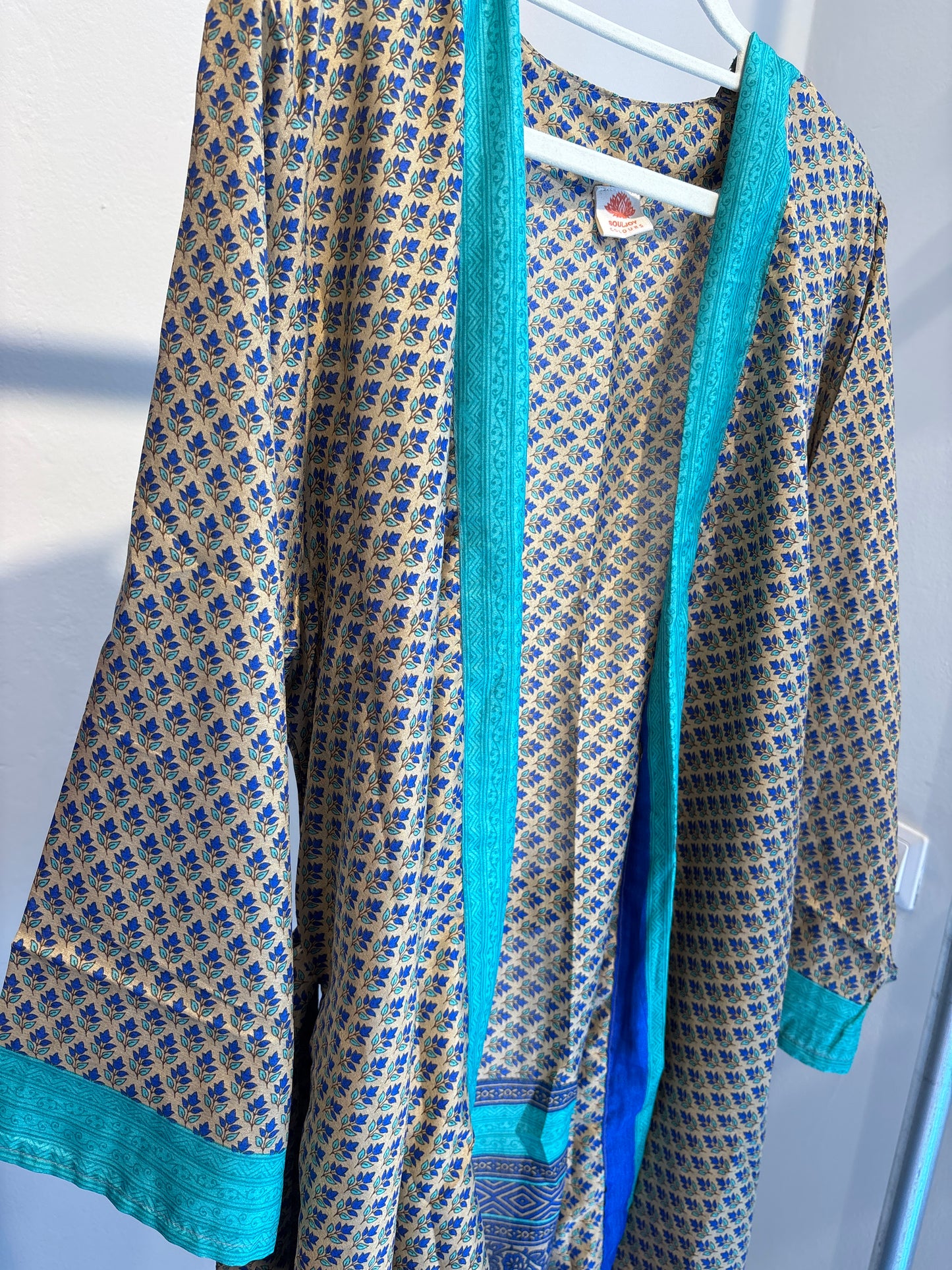 Zijden kimono halflang