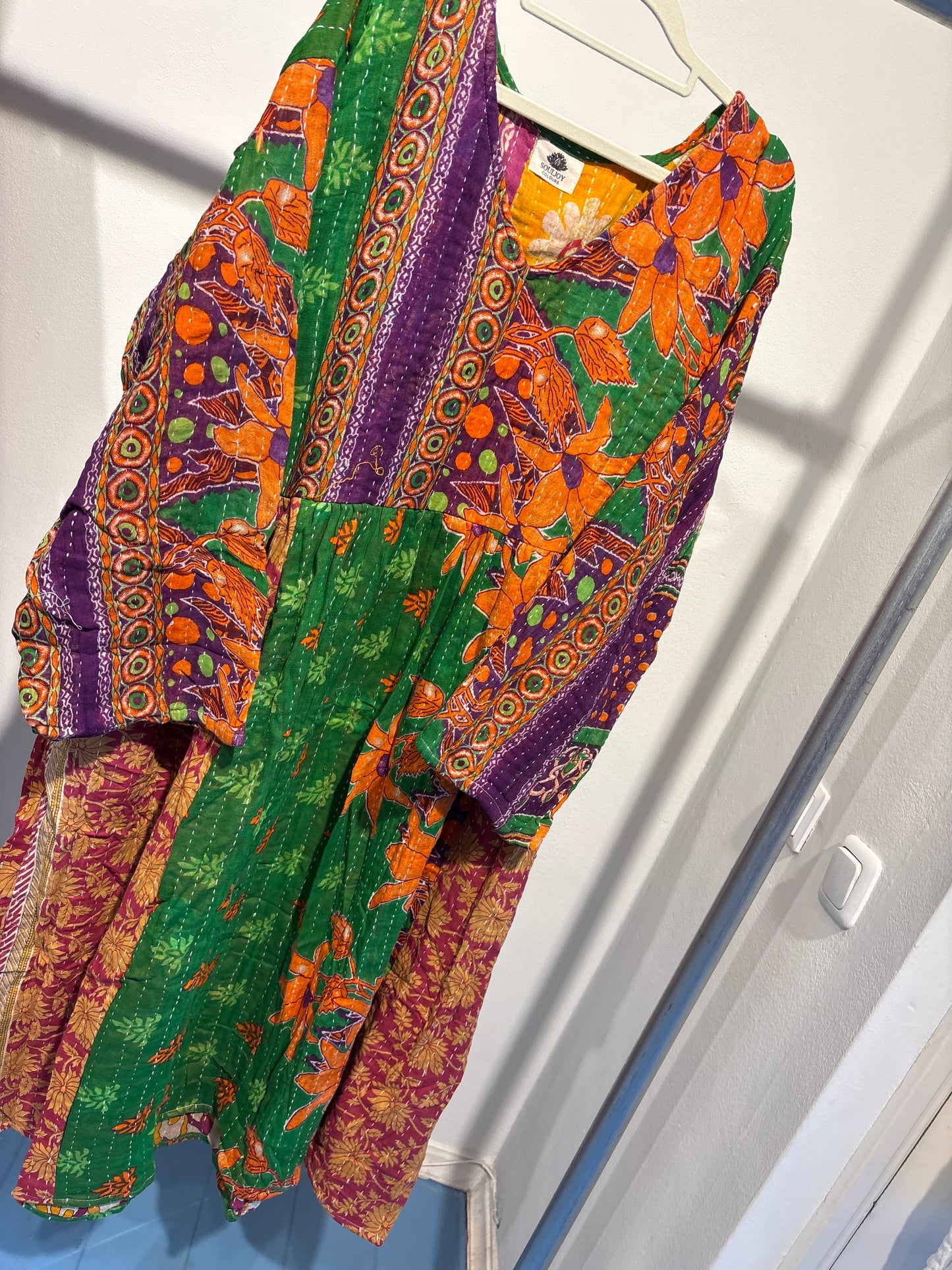 Kantha jurk lang- groot