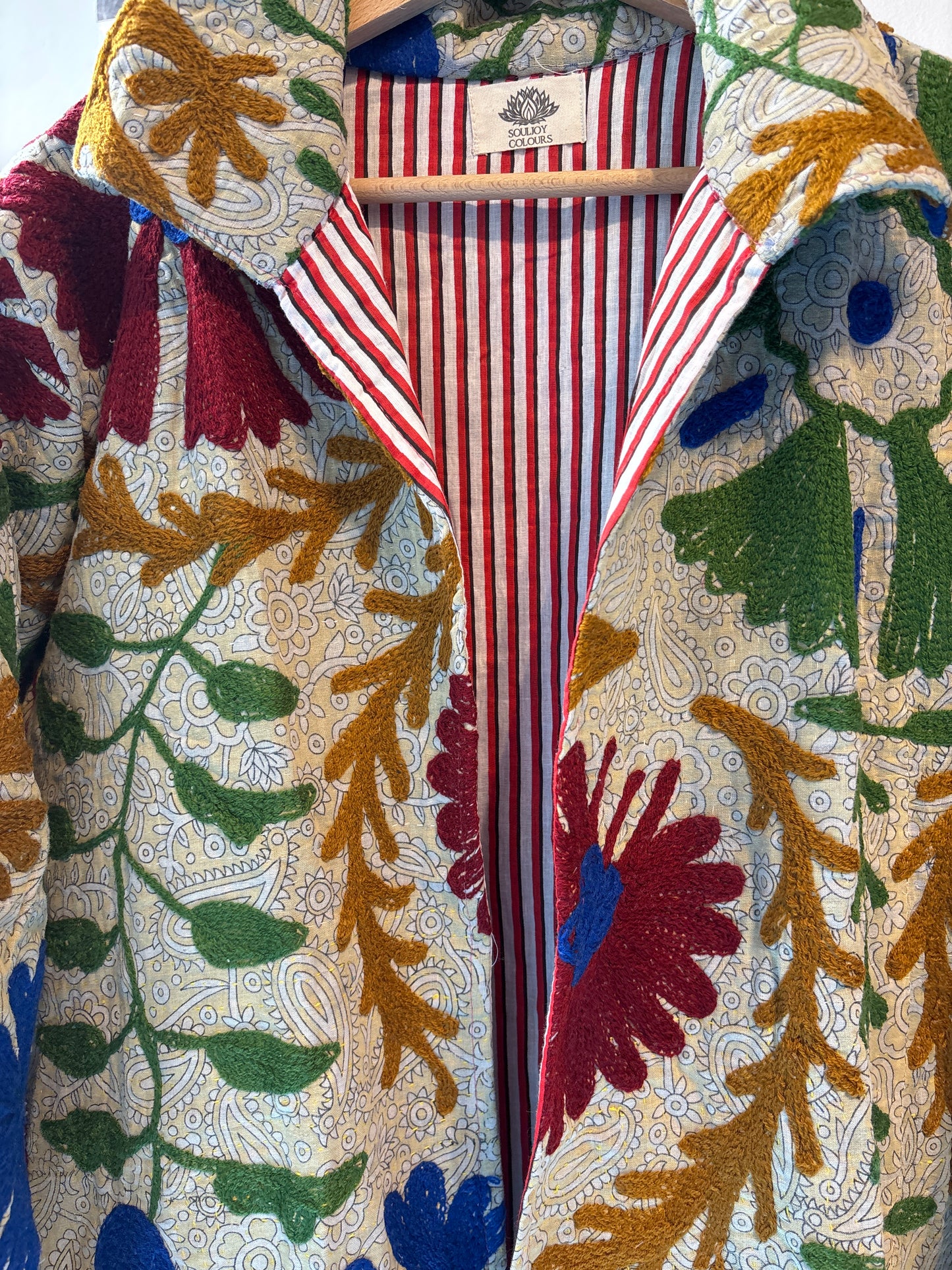 Lange katoenen Kantha