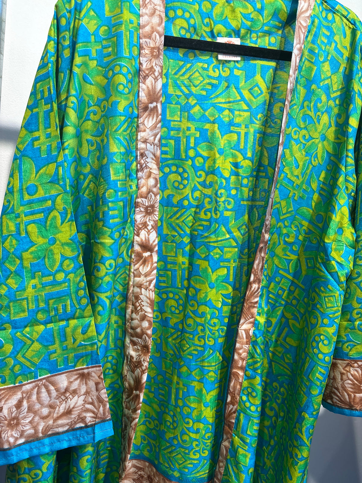 Recycled silk kimono lang