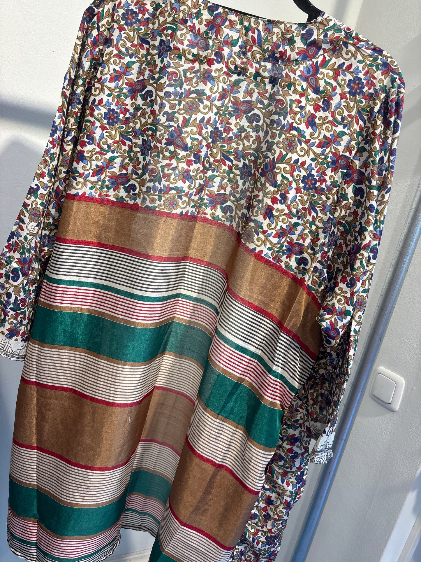 Zijden kimono halflang