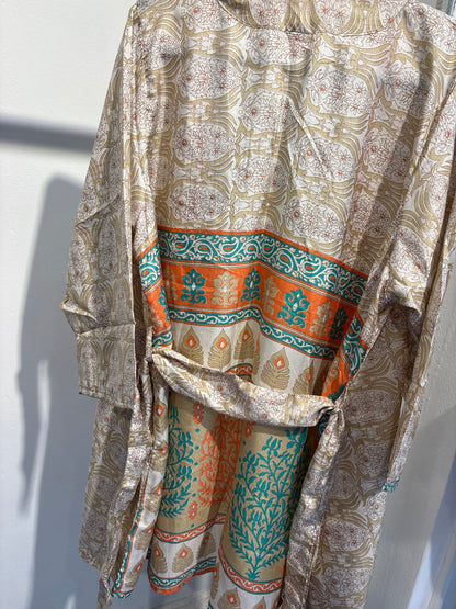 Zijden kimono halflang