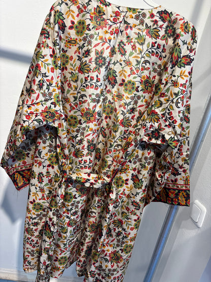 Zijden kimono halflang