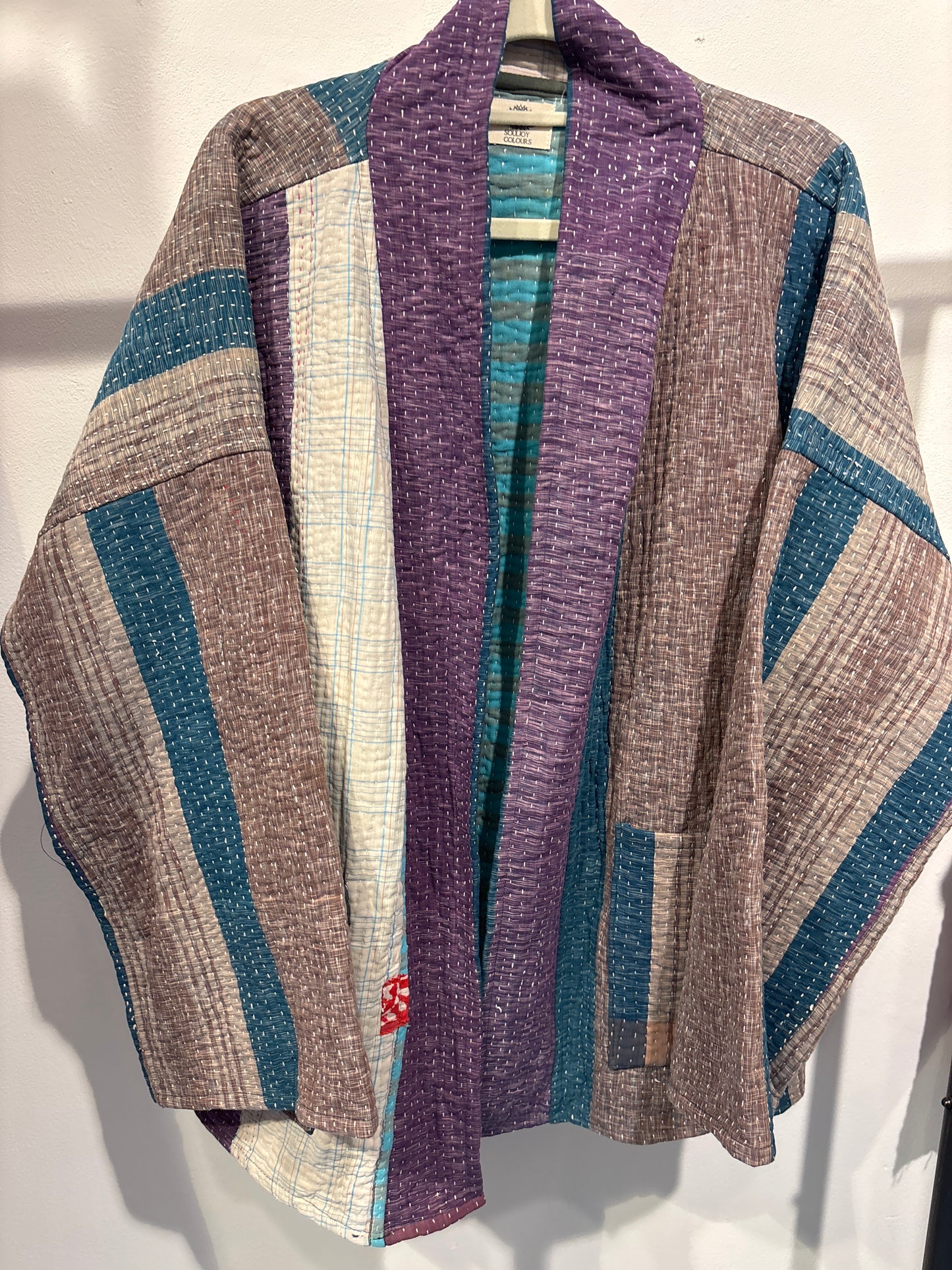 Kantha Blockprint jas-2 kanten