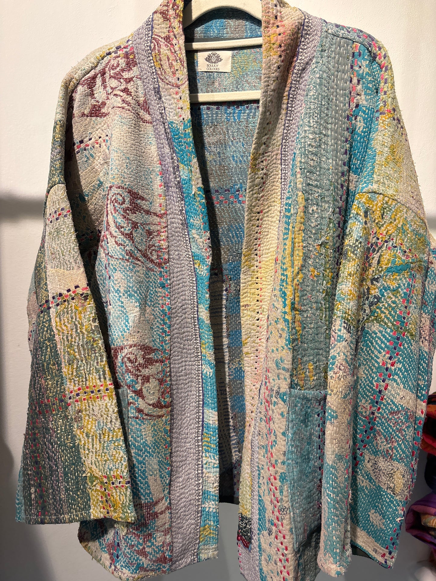 Kantha Blockprint jas-2 kanten