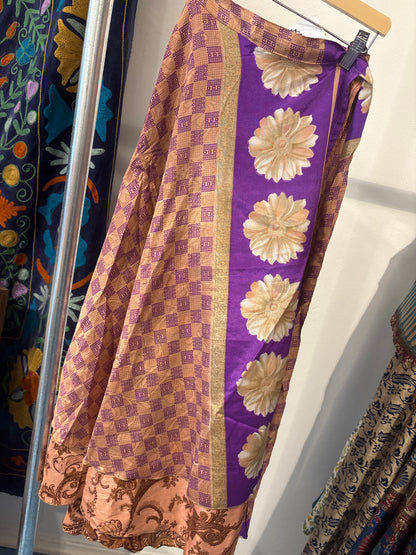 Rok wikkel recycled sari
