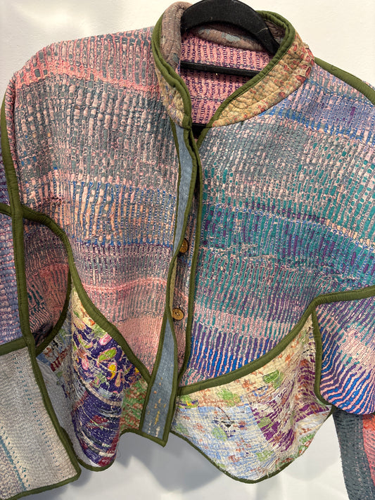 Kantha jas kort-