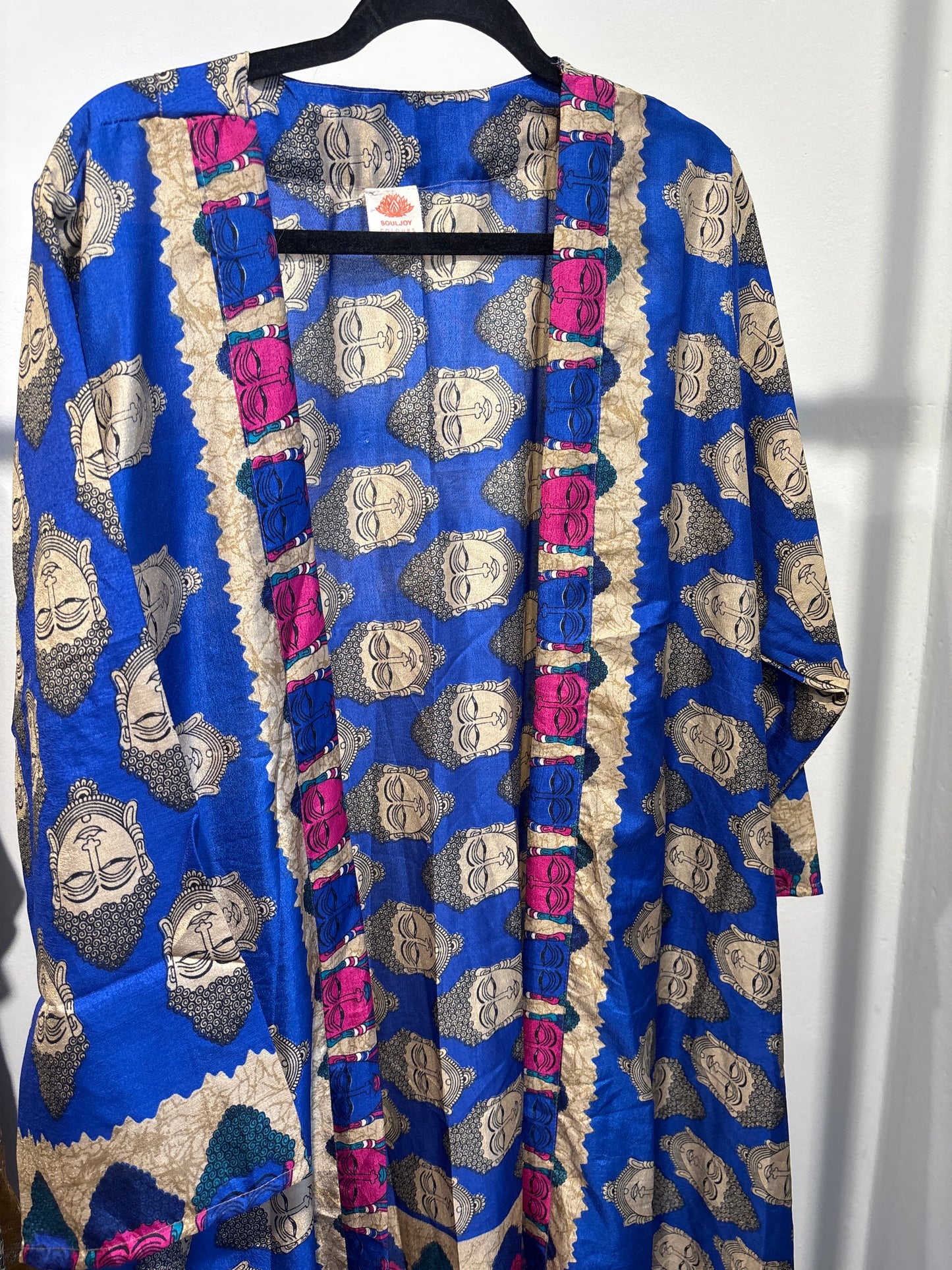 Recycled silk kimono lang