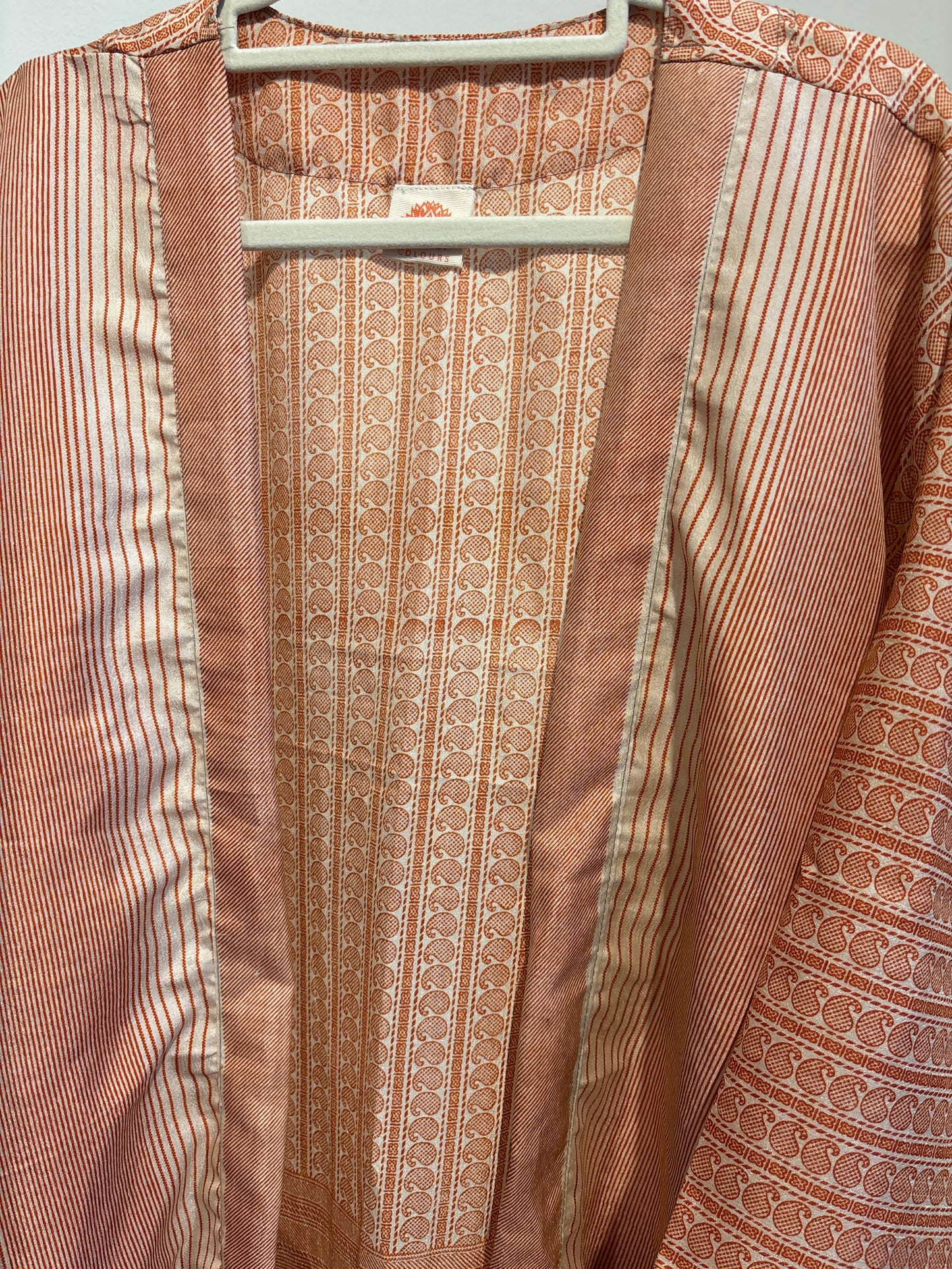 Zijden kimono halflang