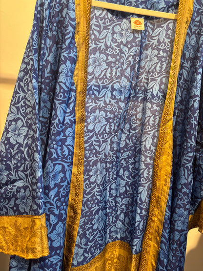 Recycled silk kimono lang
