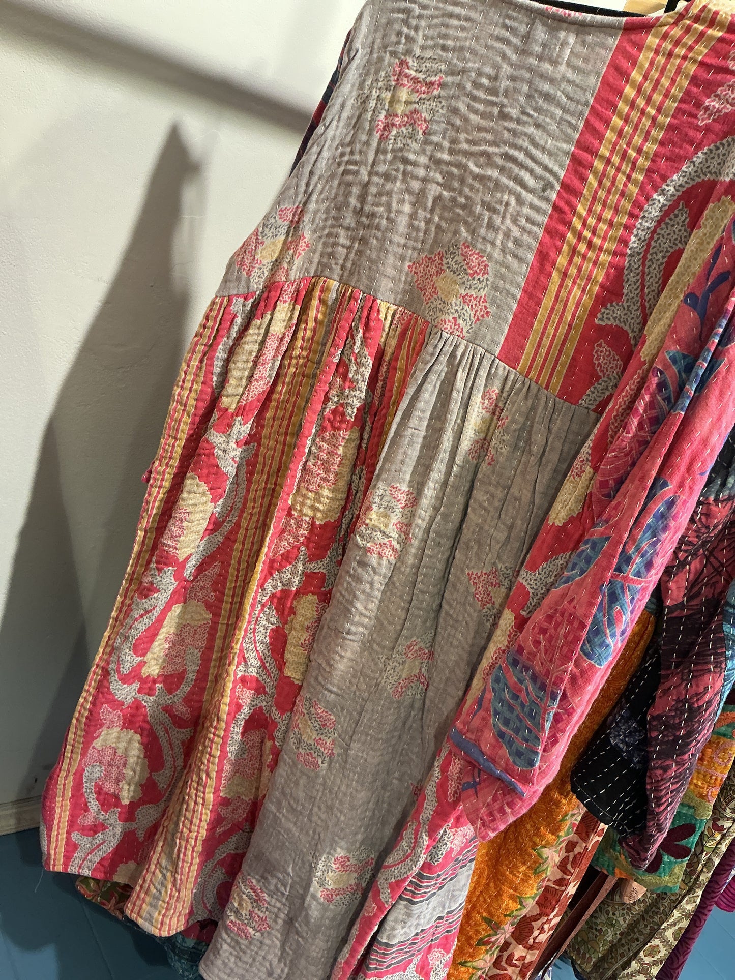 Kantha jurk lang- groot